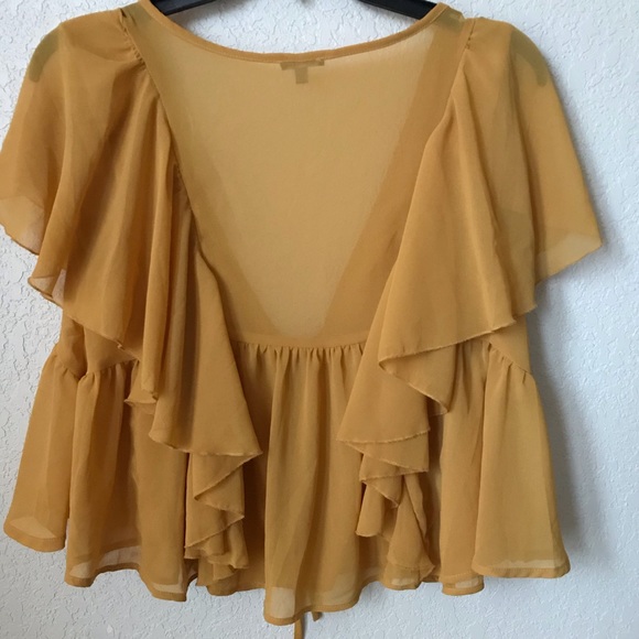 Sheer Ruffle Top - Picture 4 of 5